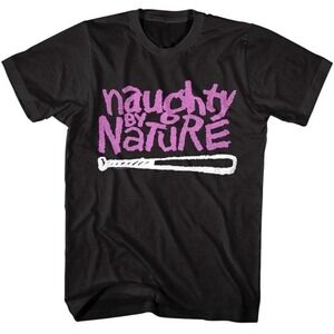 Naughty By Nature Logo Tshirt 90S Hiphop Rap Group Treach Vin Rock Dj